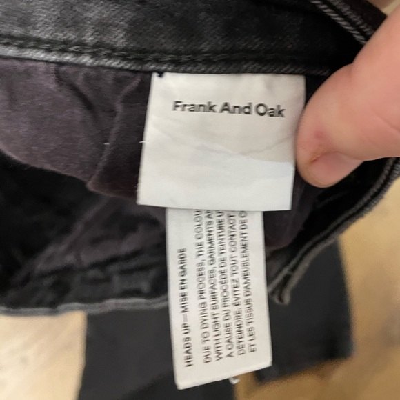 Frank and Oak Debbie Black Faded Skinny Jeans Denim Pants 29” Waist - Picture 6 of 7